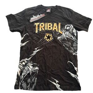 NWT Vintage Tribal Gear Y2K Graffiti Graphic T Shirt Men's Size Large Rare